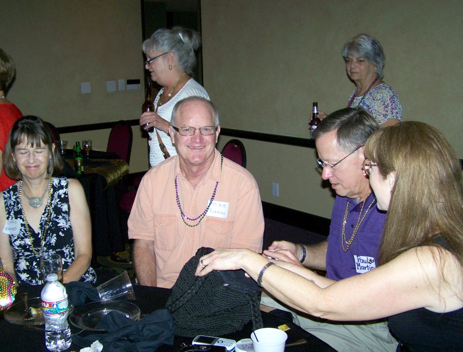 Mike & Chris Rambo, Paul & Debbie Martin (in back) Chrissy Dupuis & Sheridan Jones